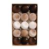 Christmas Tree Ornaments Velvet Balls Set 15 Pieces with Shatterproof Material for Tree Garland and Wreath Holiday Decor