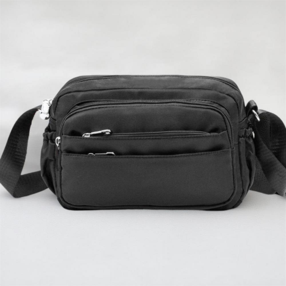 New Arrivals Open Run Unisex Waterproof Crossbody Bag Black