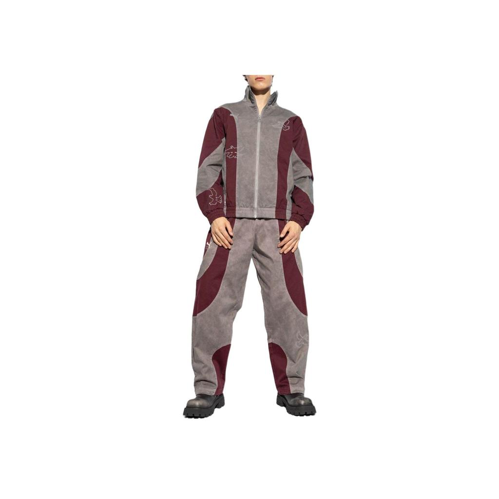 Puma X KidSuper Track Jacket Aubergine Unisex Outerwear Purple 624075-49
