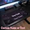 Deep Purple Customized Name Text Mouse Pad, Large Desk Mouse Mat Personalized Home Office Present