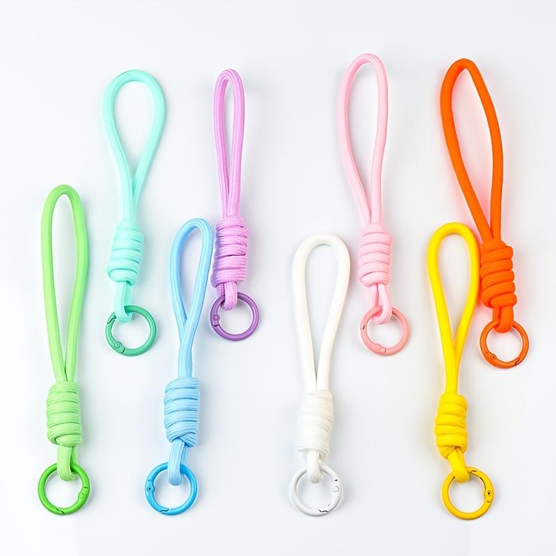 20pcs/10pcs Random Colorful Braided Lanyard, Woven Anti-Lost Wrist Strap for Phone Keys, Cute Leash for Plush Toy Boarding Pass