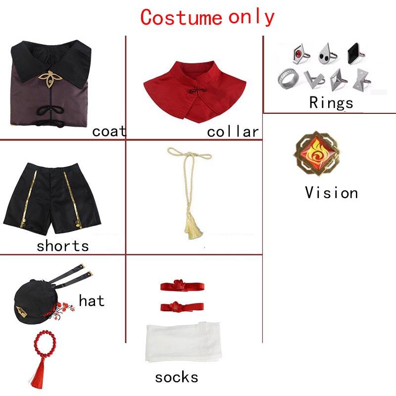 

Ху Тао Косплей Женский Хэллоуин Костюм Аниме Одежда Для Женщин Disfraz Mujer Adulta Для Взрослых Одежда Для Ху Тао Наряды XS