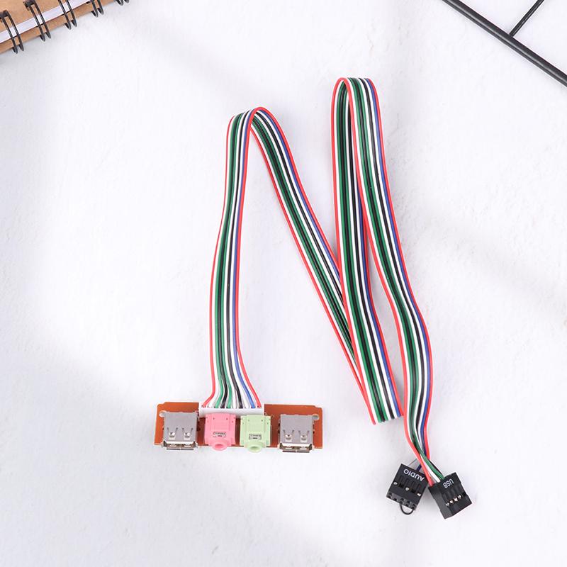 1Pc Computer Chassis Front Panel Audio Jack Front Usb Interface Host Front Bezel Cable