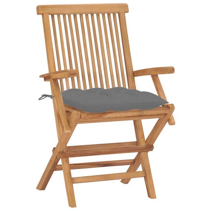 VidaXL Lot de 2 Chaises de Jardin avec Coussins, Sièges de Terrasse, Chaises de Salle à Manger, Meubles de Patio Extérieur, 3062503