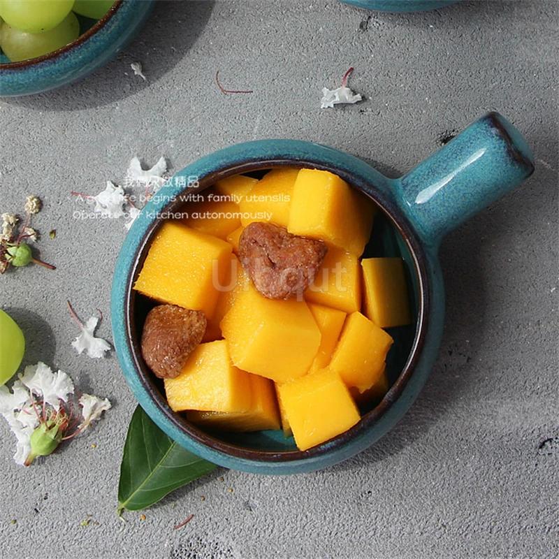 

3.5-inch creative snack bowl Fruit dish Small bowl sauce North European style pottery with a small bowl Small vegetable dish