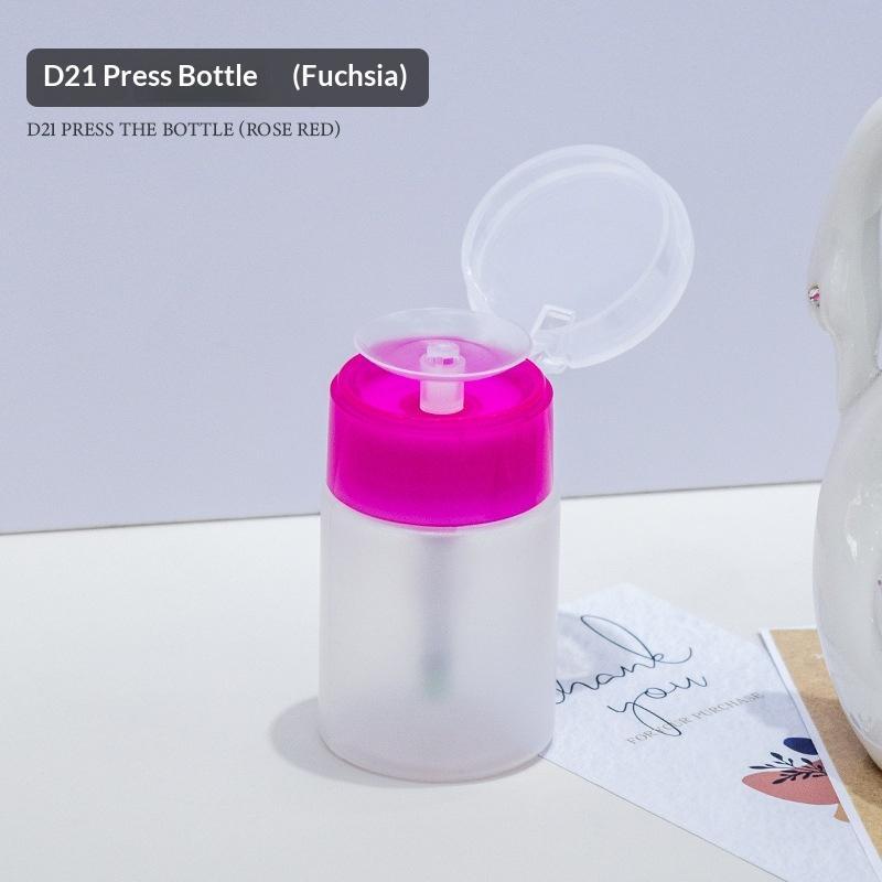 Nail Art Press Pump Bottle Leakproof Design Easy Press Dispensing For Home Diy Nail Care Salon Use