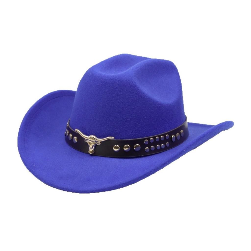 Women's European and American style sun protection hat, riding hat, wide-brimmed cowboy hat, suede cowboy hat