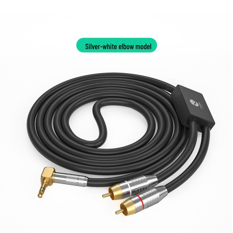 3.5mm To Dual RCA Audio Extension Cable for Speaker and Amplifier Connection