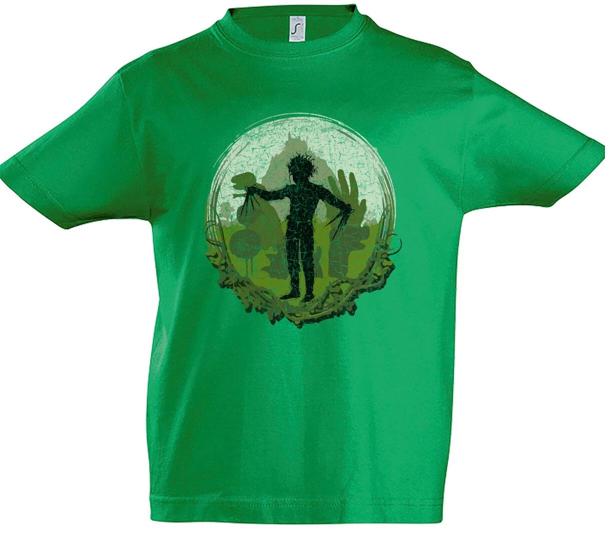 Edward Circle Kids Boys T-Shirt Fun Scissorhands With The Sign Scissorhands- 150