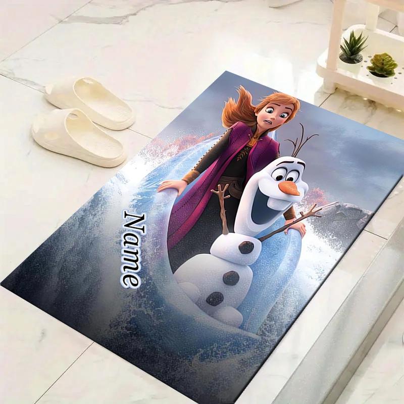 Custom 1Pc Elsa'S Frozen Fantasy Rug Office Carpet Indoor Outdoor Entrance Doormat Nonslip Soft And Comfortable Living Room D91664