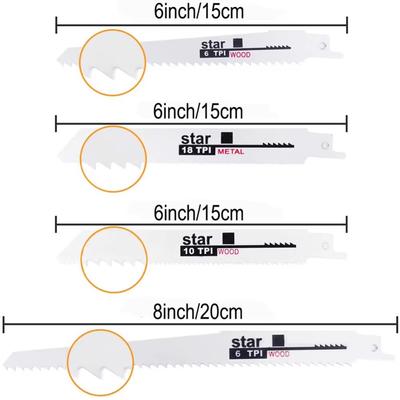 1set Reciprocating Saw Blades Saber Saw Handsaw Multi Saw Blade For Cutting Wood Metal PVC Tube Power Tools Accessories