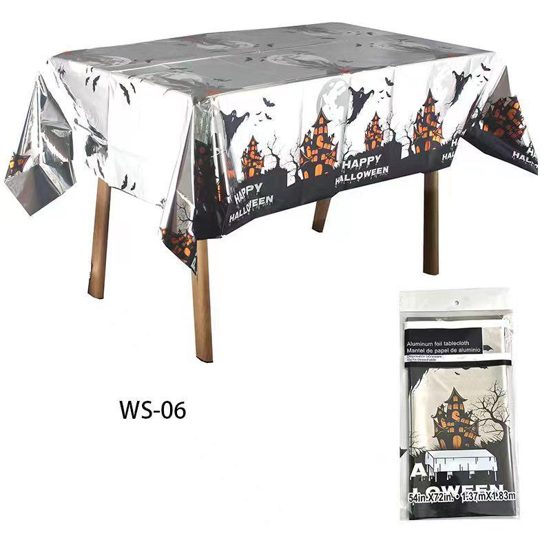 Halloween & Christmas Theme PEVA Tablecloth - Disposable Party Decor