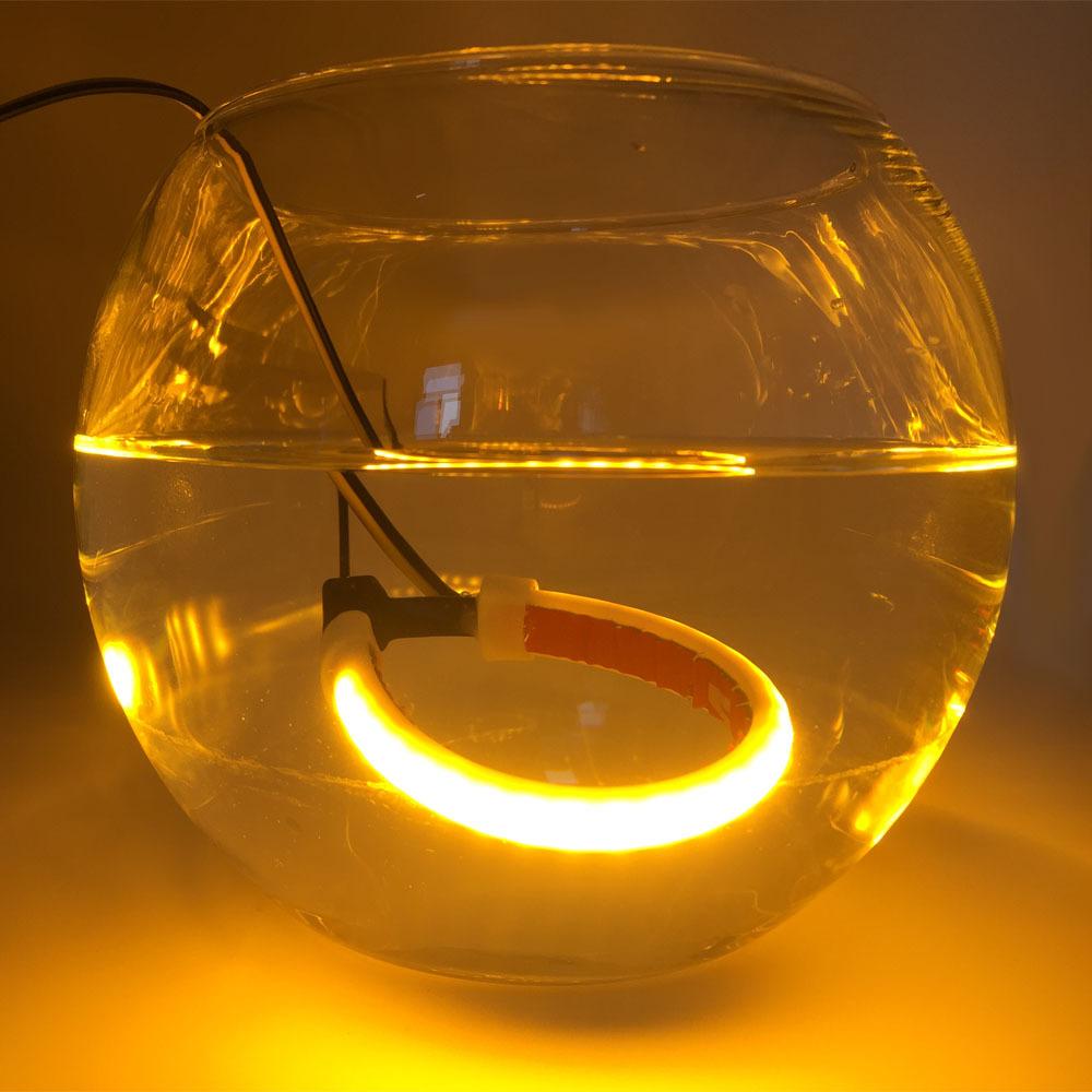 Motorcycle Ring Turn Signal Silicone Daytime Running Light Harley Turn Signal Shock Absorber Front Fork Light Yellow Led Moto