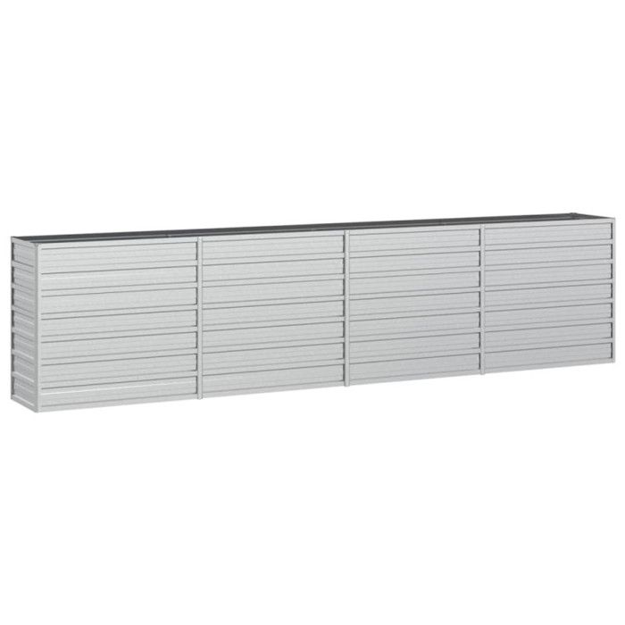 VidaXL Raised Garden Bed Planter Flower Box Plant Pot Planting Bed Balcony Outdoor 320x40x77 Cm Steel 316891