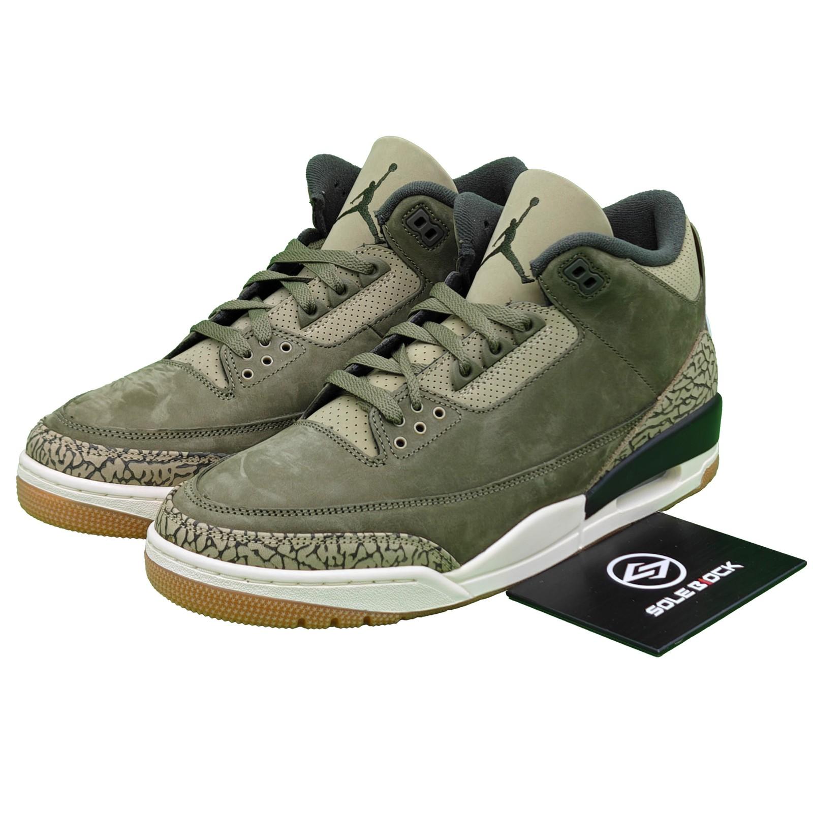 Air Jordan 3 Retro Family Affair Оливково-зеленый DN3707-202 44