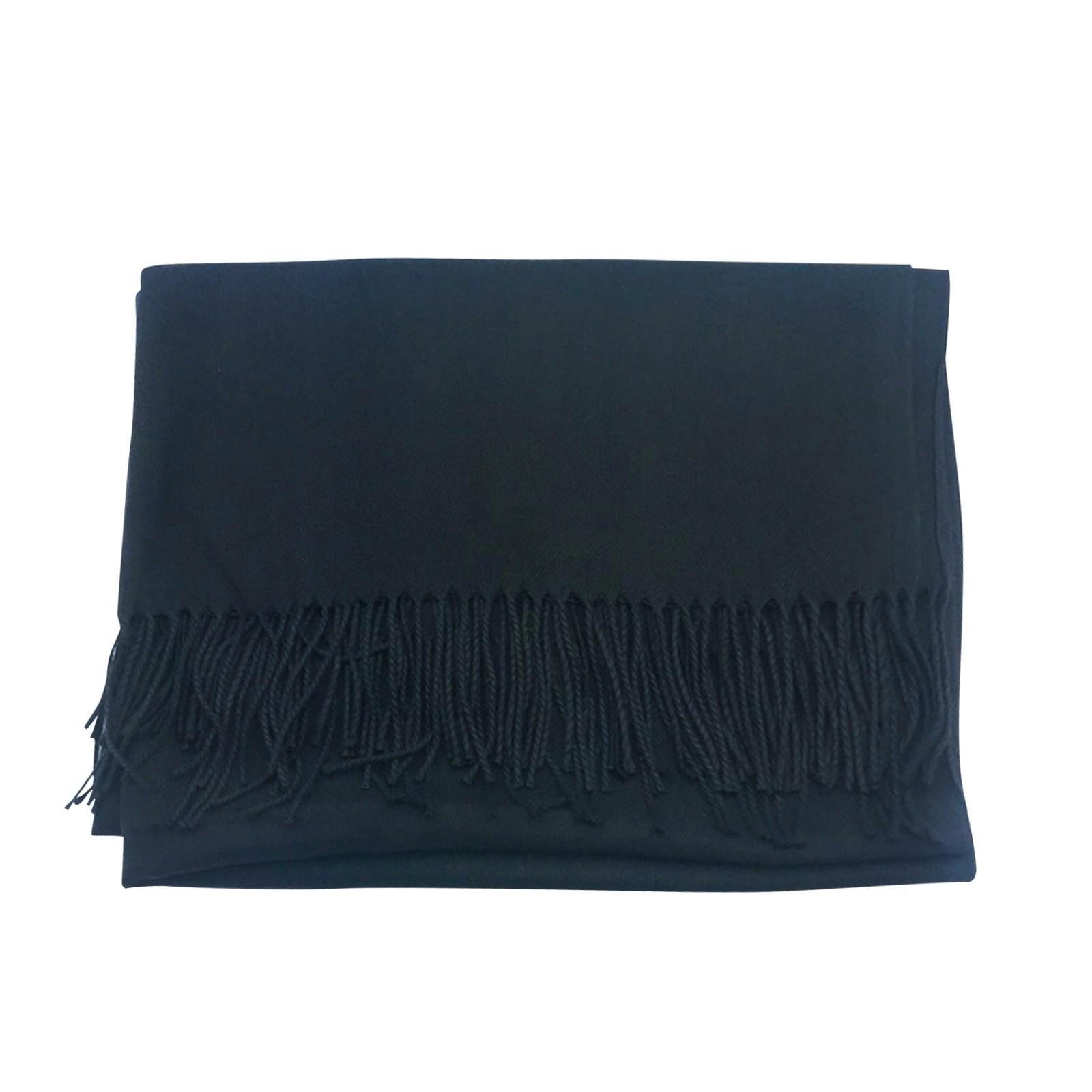 

Зимний женский плюшевый шарф, теплый шарф-шаль One Size чёрный