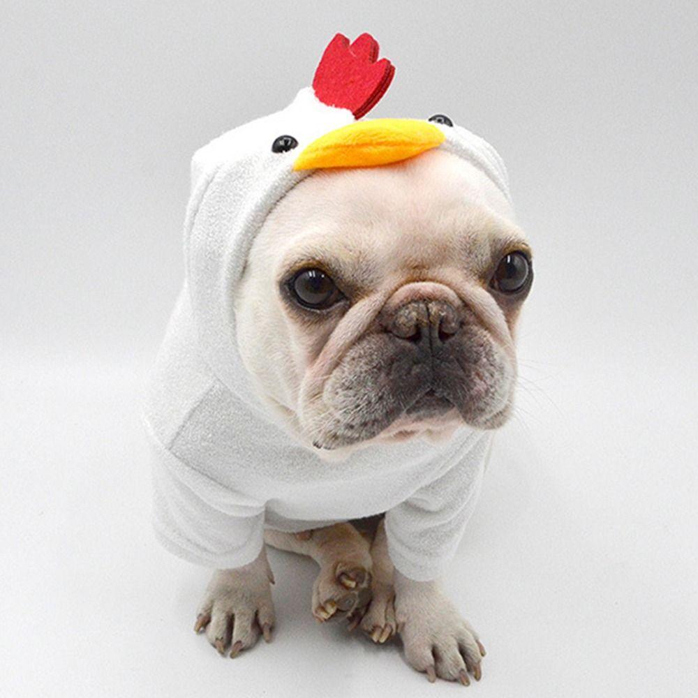 Creative Chicken Shaped Pet Clothes Polyester Dog Cosplay Costume  Pet Dress Accessories