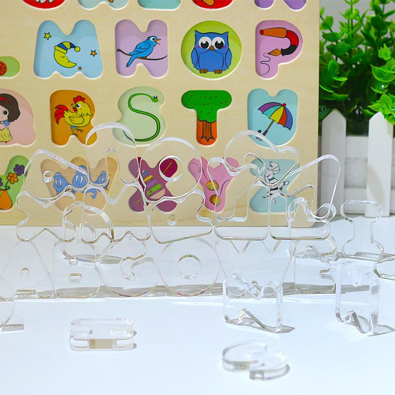 Children's 3D Wooden Alphabet Puzzle: Educational Handcrafted Toys for Matching & Classification