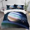 3D Fantasy Starry Sky Series Bedding Set Cosmic Planet Quilt Cover Pillow Case 2 or 3 Pieces AU240 * 270 Extra Large Size Home Decoration