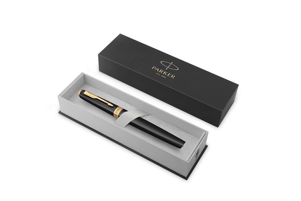 PARKER Fountain Pen Meridian Matte black GT Fine Gift Boxed 2232093