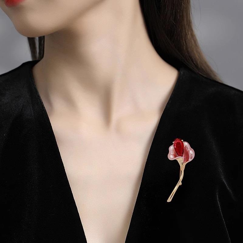Calla Lily Brooch, High-end Feminine Design Sense, Niche Brooch for Suit Pins