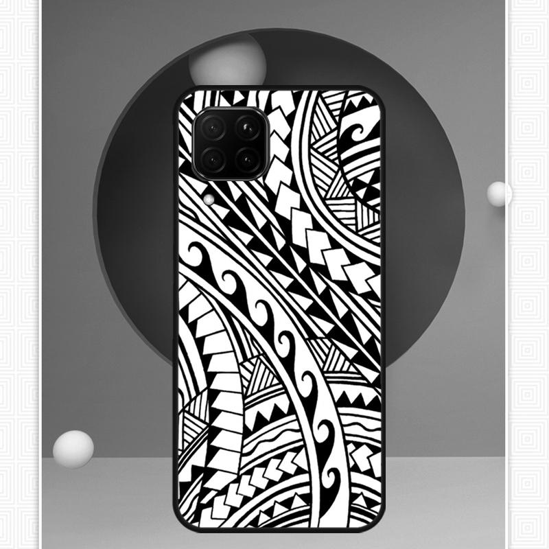 Maori Tribal Samoan Polynesian For Huawei Nova Y72 Y90 Y61 Y91 Y60 Y70 12s 12i 11i 8i 9 10 SE P20 P40 Lite P60 P30 Pro Case
