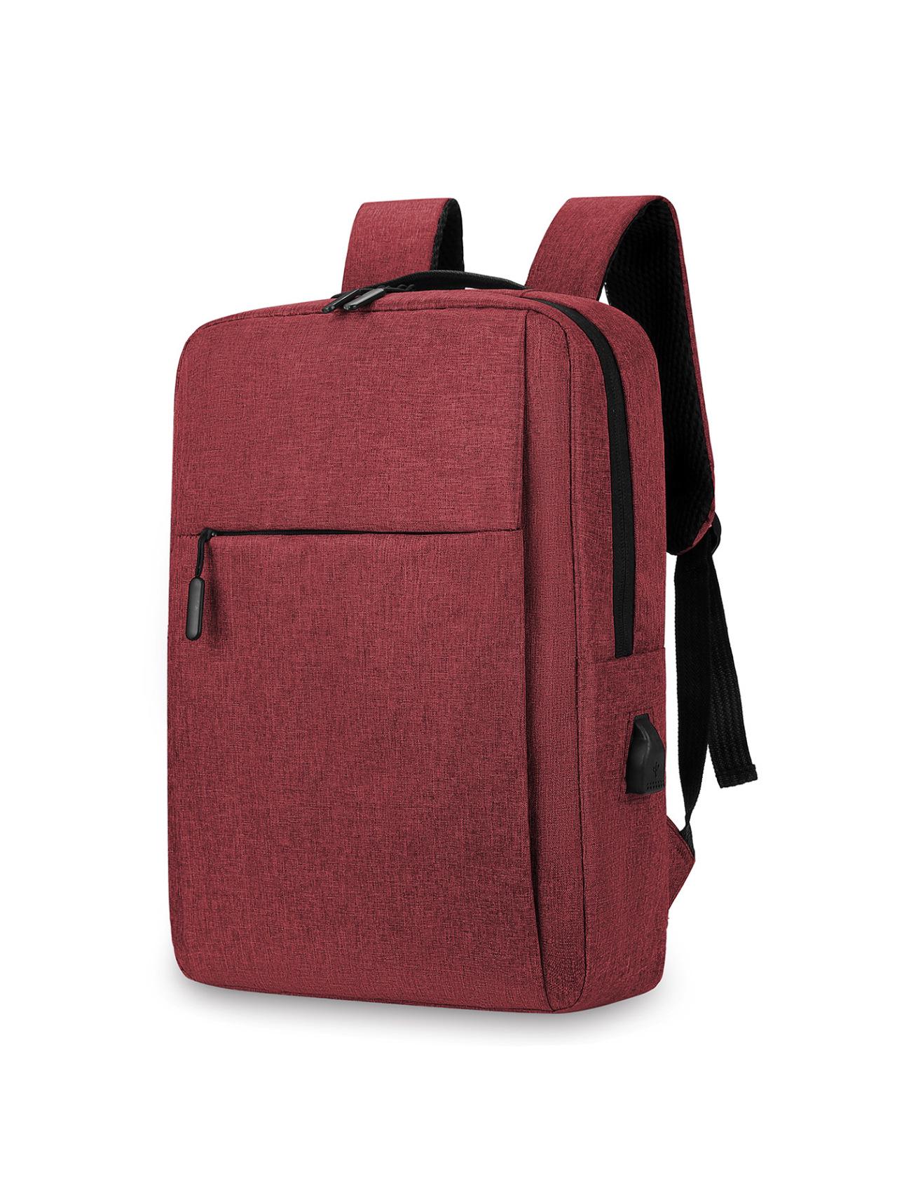 

Cross-border USB Logo Men s Commuter Backpack – Small Laptop Bag, Unisex