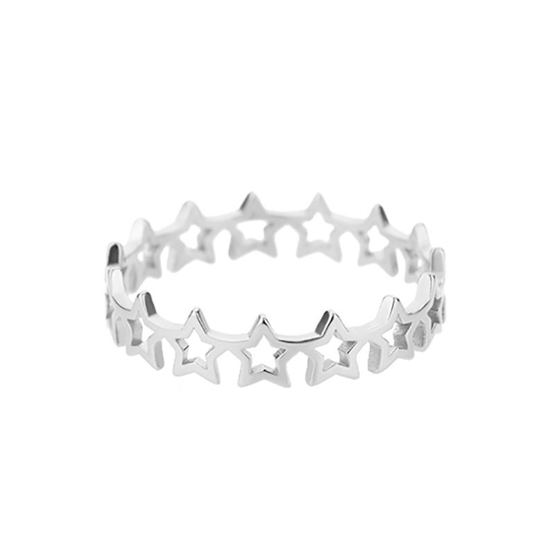 Stainless Steel Heart Rings For Women Propose Engagement Wedding Ring Vintage Jewelry Anillos Valentine's Day Gift