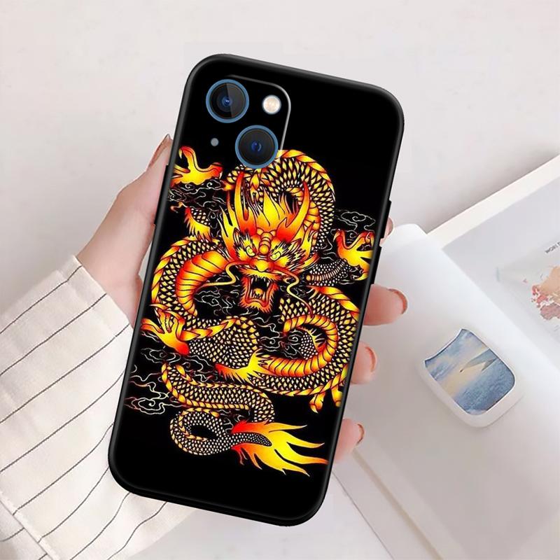 QE7 Chinese Dragon New High-End Shell Phone Case for iPhone SE X XS XR 16E 17 11 Pro Max 8 7 6 6s Plus Air