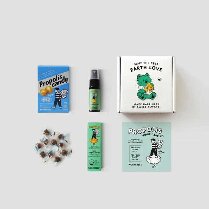 [Voice Care Kit] Walkerbee Propolis Spray & Candy