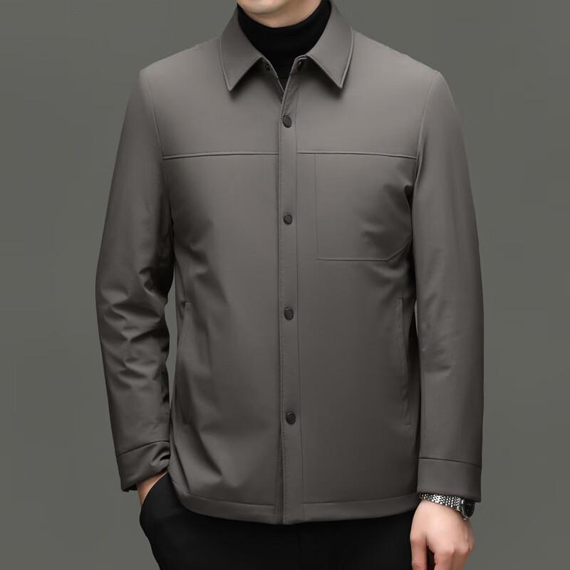 

Firstview Men s Fashion Turn-Down Collar Warm Cotton Jacket 4XL