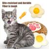 Set de 3 Bucăți Burete Natural Jucării de Mestecat pentru Pisici Jucărie Naturală pentru Curățarea Dinților Pisicilor Jucărie pentru Dentiția Pisicuțelor pentru Pisici de Interior Mestecat Mușcat Răzuire