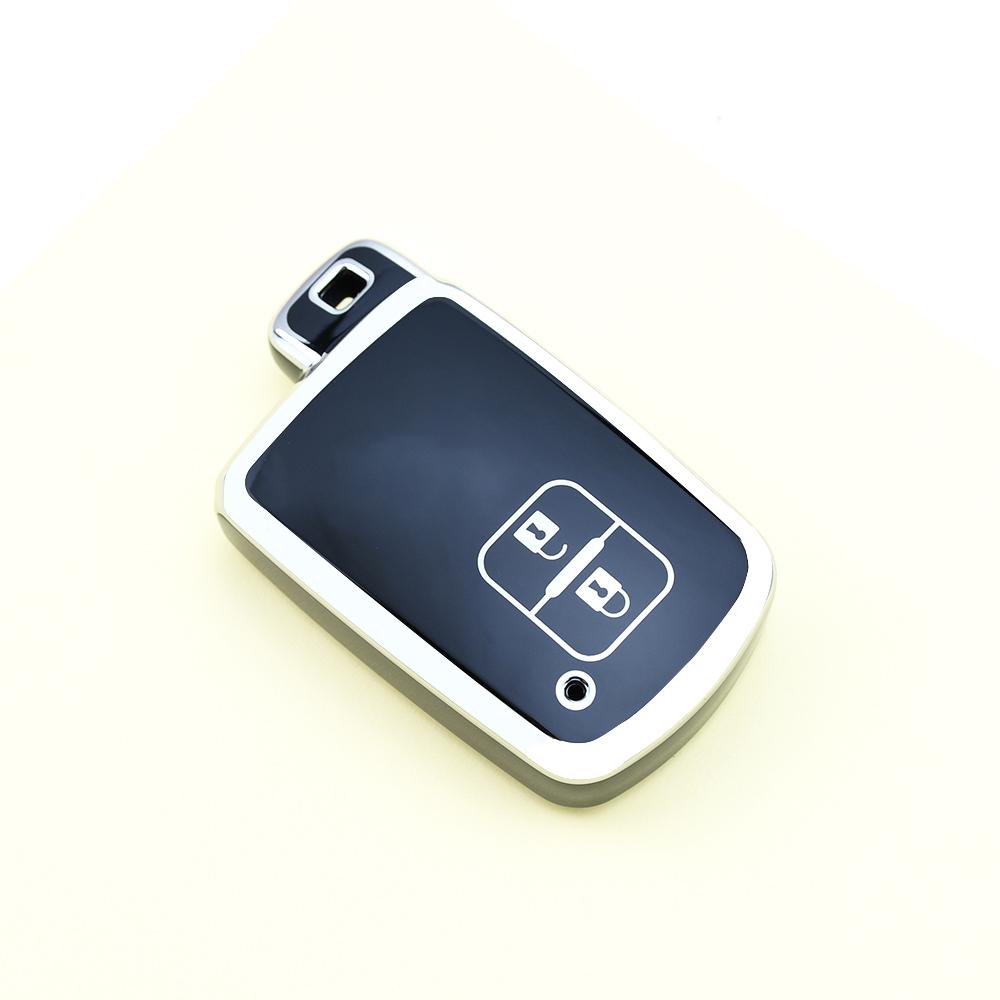 2 3 4 Buttons Silver Edge TPU for Toyota Camry RAV4 Avalon Auris Car Shell Fob Keyless Holder Smart Key Cover Case Bag Holder Protector