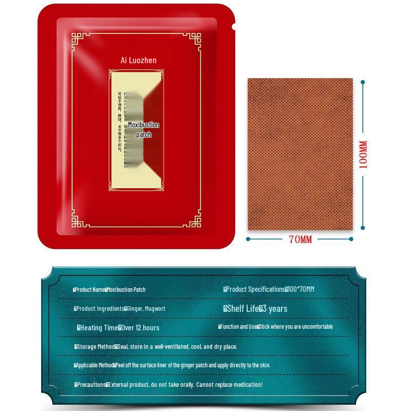 Ginger Mugwort Heating Patch for Knee, Neck, Shoulder, Lumbar & Joints