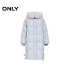 ONLY Women's 2025 Winter 90% White Goose Down Mid-Length Hooded Puffer Coat