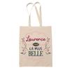 Tote Bag - PLANETEE - Laurence the Most Beautiful - Jute - Printed In France - Large Capacity
