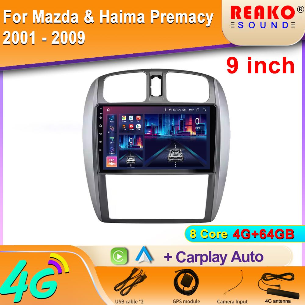 Android Für Mazda & Haima Premacy 2001 - 2009 Navigation GPS Autoradio Touchscreen Autoradio Audio Cam WIFI QLED 5G Stereo Head