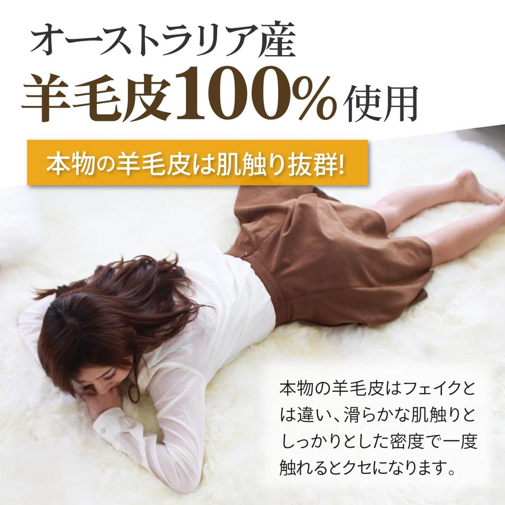 Craft Works Sheepskin Rug (Natural / Long Hair / Single Rug / 60 X 90cm) Taupe (Washable / Carpet / Wool) Sheepskin Rug (1 Rug)