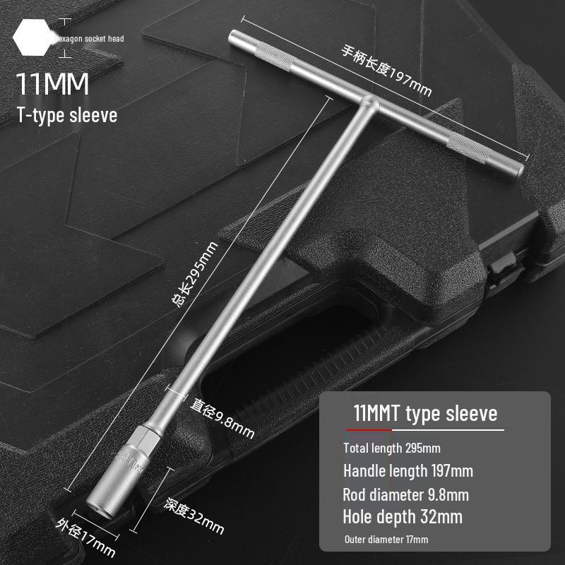 Klíč T-bar s šestihrannou hlavou Green Forest 6-19 mm pro opravy automobilů a motocyklů