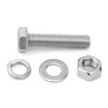 480-Piece 304 Stainless Steel Bolt & Nut Set, M4 M5 Hex Flange Hardware Kit with Washers - Rust-Resistant DIY Assortment