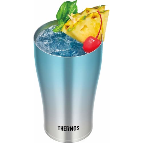 Thermos Vacuum Insulated Tumbler, 0.34L, Blue Fade, JDE-341C, BL-FD. A great Father's Day gift for beer lovers and birthdays.