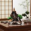 Resin Ceramic Backflow Incense Burners Home Decor Diffuser with Unique Smoke Downward Flow Design for Living Room Bedroom