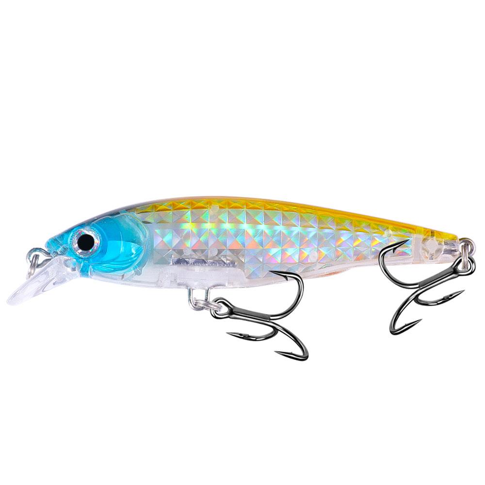 Pływający Jerkbait Minnow z Kryształową Sztuczną Przynętą Przynęty na Okonia Pstrąga Wobler do Akcesoriów Wędkarskich Top Water Minnow