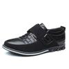 2025 Large Size Men's Casual Velcro Shoes Foreign Trade Large Size Men's Casual Non-slip Leather Shoes Embroidery Convenient