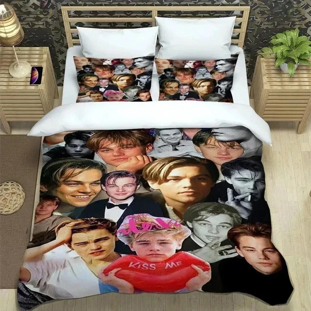 Movie Titanic Leonardo DiCaprio Bedding Set Duvet Cover Bed Set Quilt Cover Pillowcase Comforter king Queen Size Boys Adult