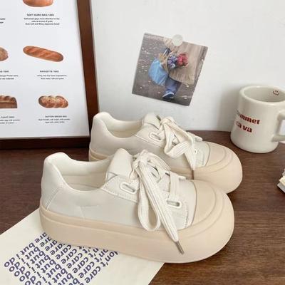 Fashion Platform Sneakers for Women Spring Autumn New Designer Casual Shoes Female Solid Color Board Shoe Fashion Zapatos De Mujer