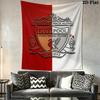 Liverpool Football Club Crest Print Tapestry Background Cloth Fashion Print Work Of Art Wall Covering Decoration Soft
