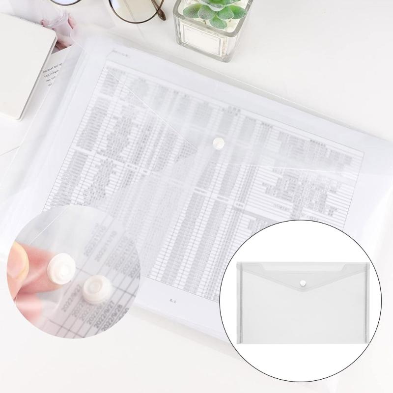 Pack of 20/30 Plastic Wallets Waterproof Folder Convenient Storage Solution for Documents Papers and Receipts