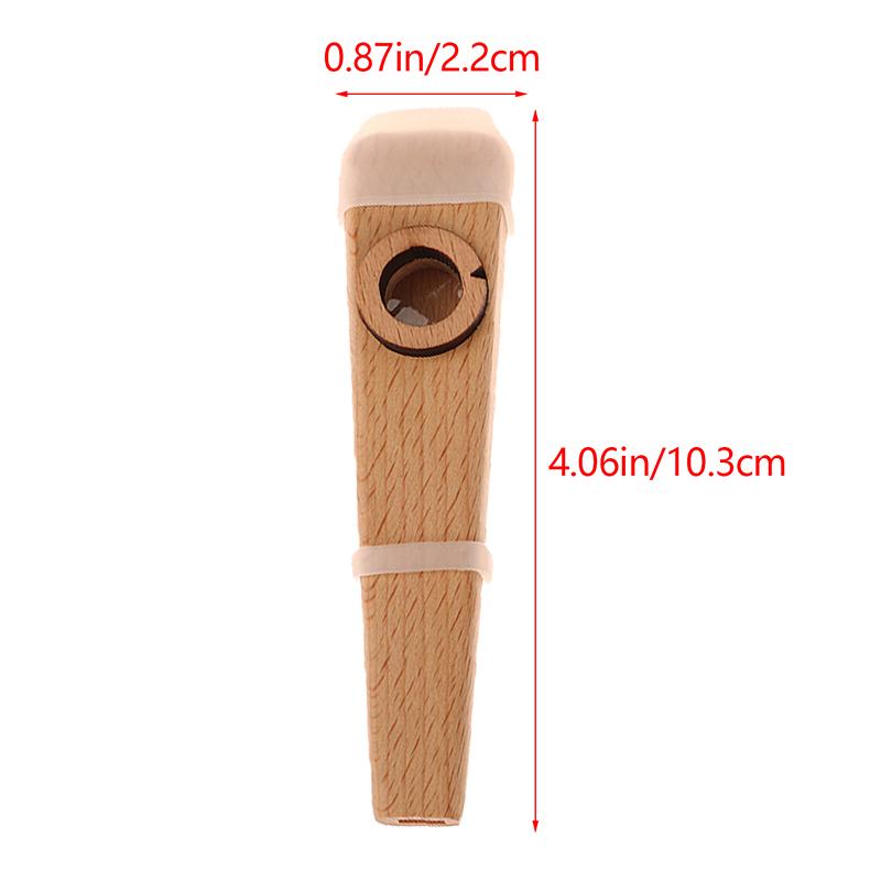 1 Stück Holz-Kazoo. Kazoo-Holzflötenbegleitung. Anfängerflöte ist einfach zu erlernen und das Instrument zu spielen.