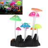 Simulation Mushrooms Aquarium Decoration Glowing Rockery Aquarium Decoration for Fish   Landscape